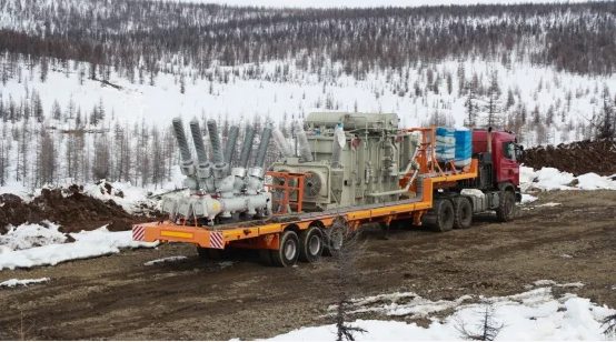 Перевозка промышленного оборудования по зимнему маршруту