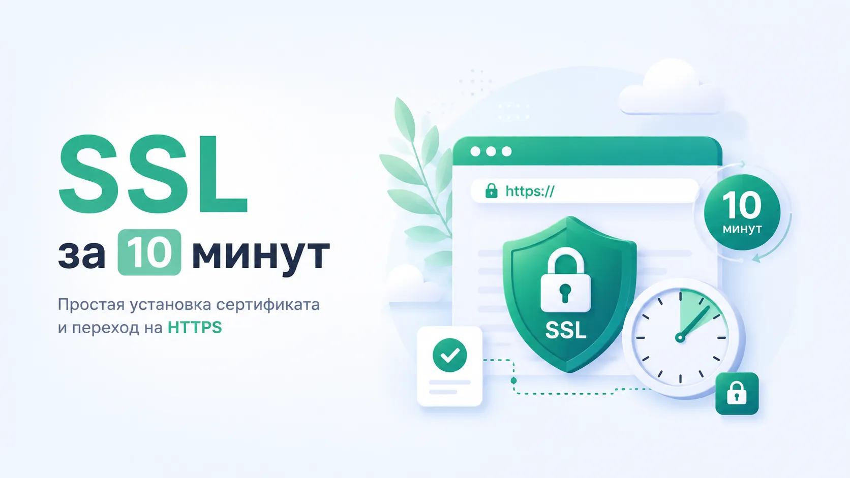 SSL за 10 минут: простая установка сертификата и переход на HTTPS