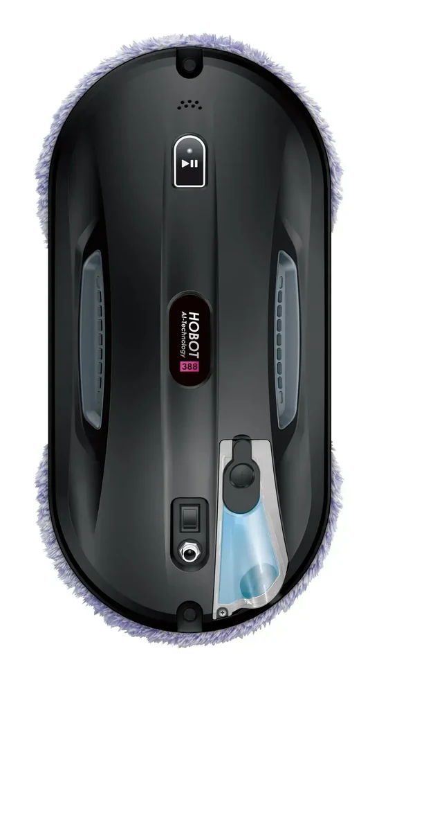 Робот-мойщик окон HOBOT 388 Ultrasonic, 4 держателя салфеток, 12 салфеток