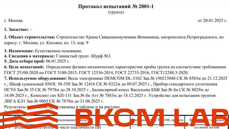 Обследование железобетонного фундамента храма Обследование железобетонного фундамента храма
