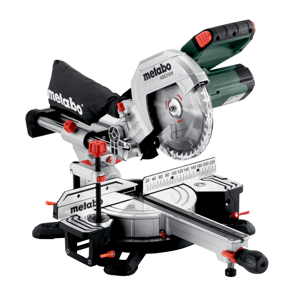 Пила торцовочная Metabo KGS 216 M 1500 Вт, пильный диск (216x30х1.8 мм, 40WZ) Metabo 628060000