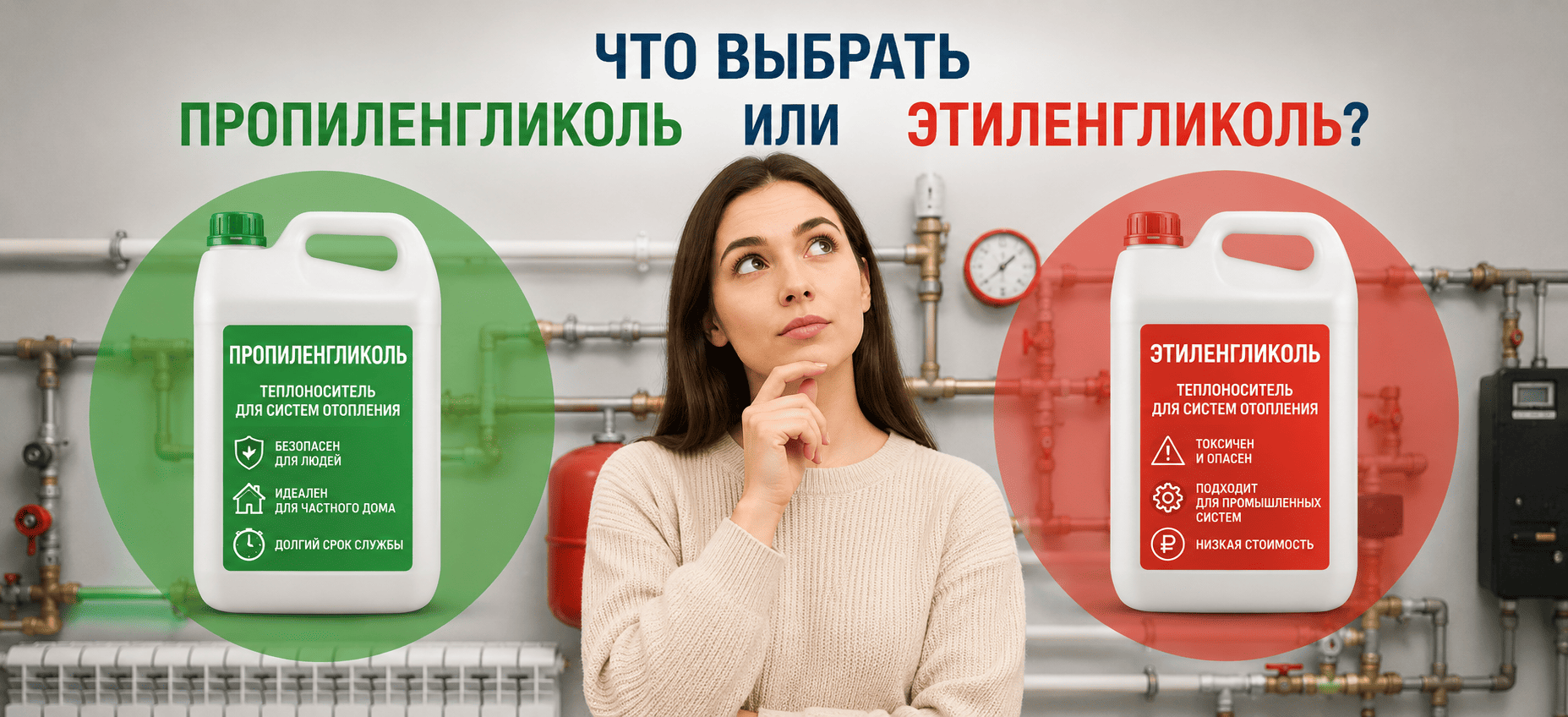 Что выбрать для отопления: этиленгликоль или пропиленгликоль