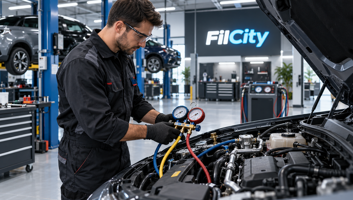 Диагностика автомобильного кондиционера в автосервисе FilCity
