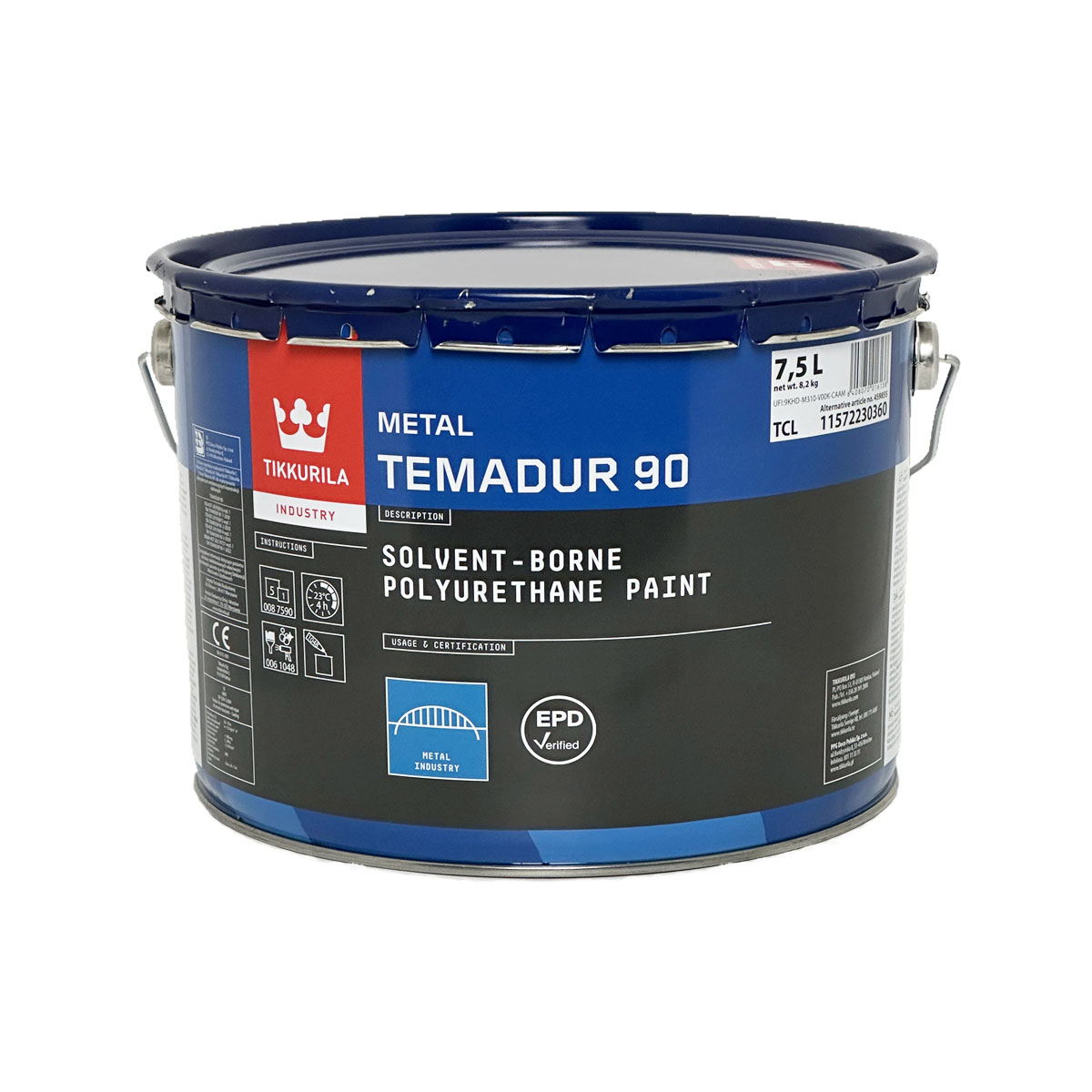 ПОЛИУРЕТАНОВАЯ КРАСКА TIKKURILA TEMADUR 90 ПОЛИУРЕТАНОВАЯ КРАСКА тиккурила темадур 90