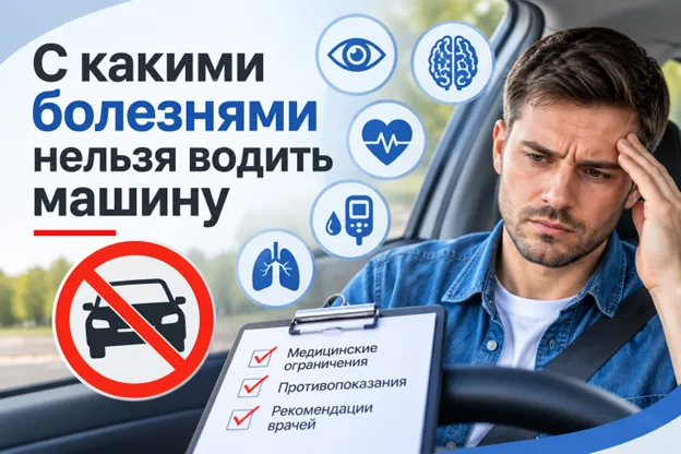с какими болезнями нельзя водить машину
