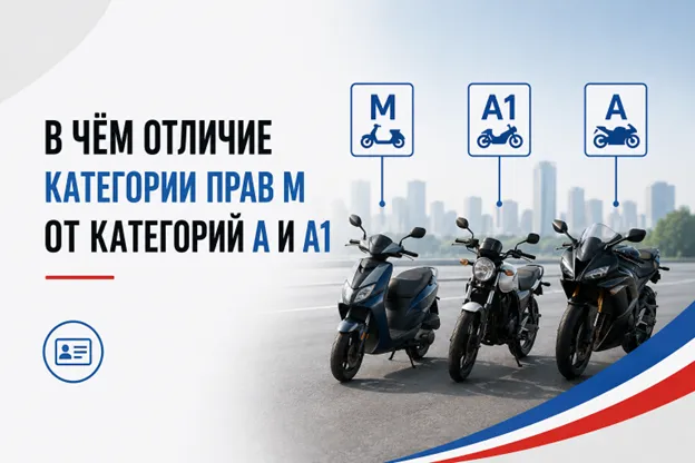 в чем отличие категорий прав M от категорий A и A1 в чем отличие категорий прав M от категорий A и A1
