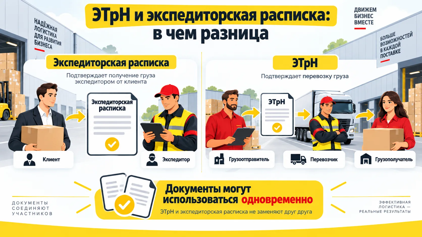 ЭТрН и экспедиторская расписка: в чем разница