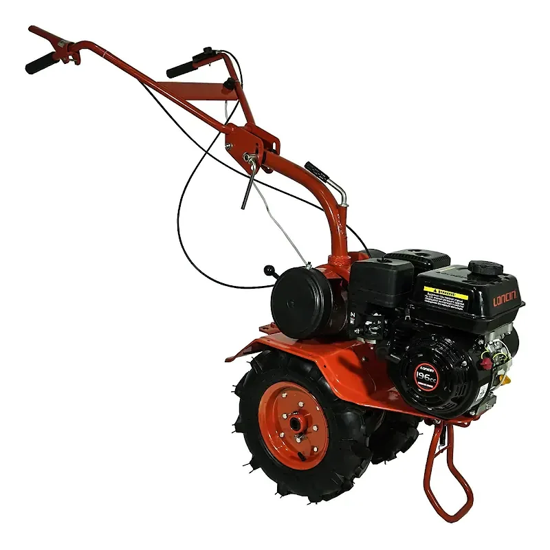 Мотоблок бензиновый Агат LC6.5 (двигатель Loncin G200F, 6.5л.с., 2 передачи вперед, 1 назад), ножи, удлинители, ключи