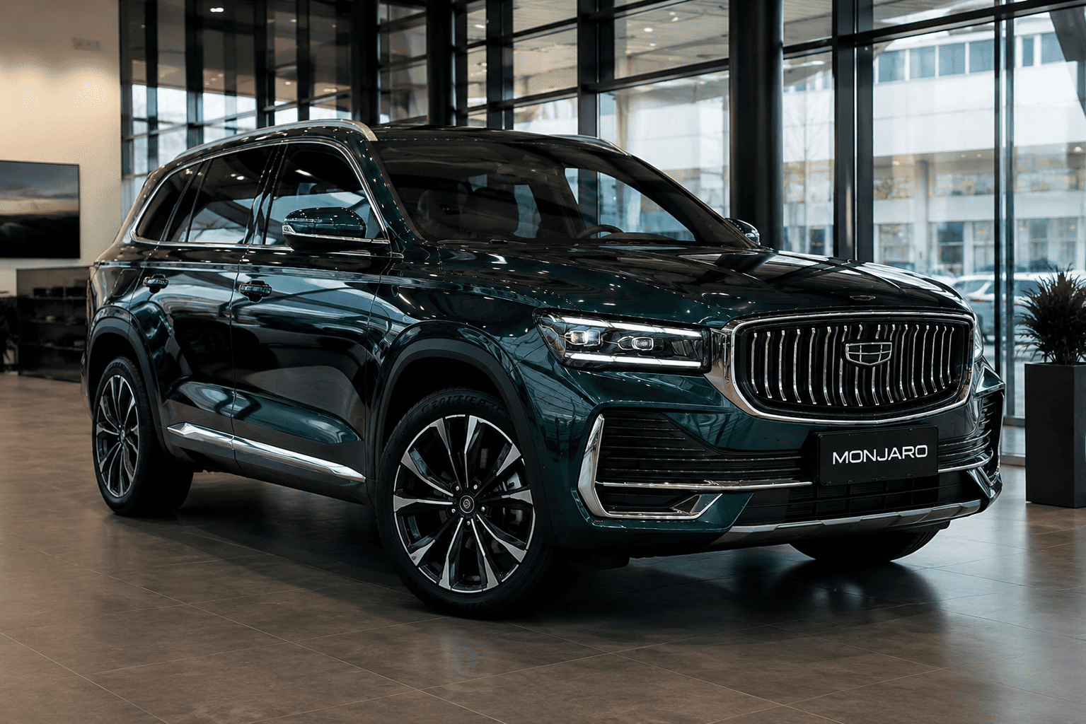Geely Monjaro в автосалоне